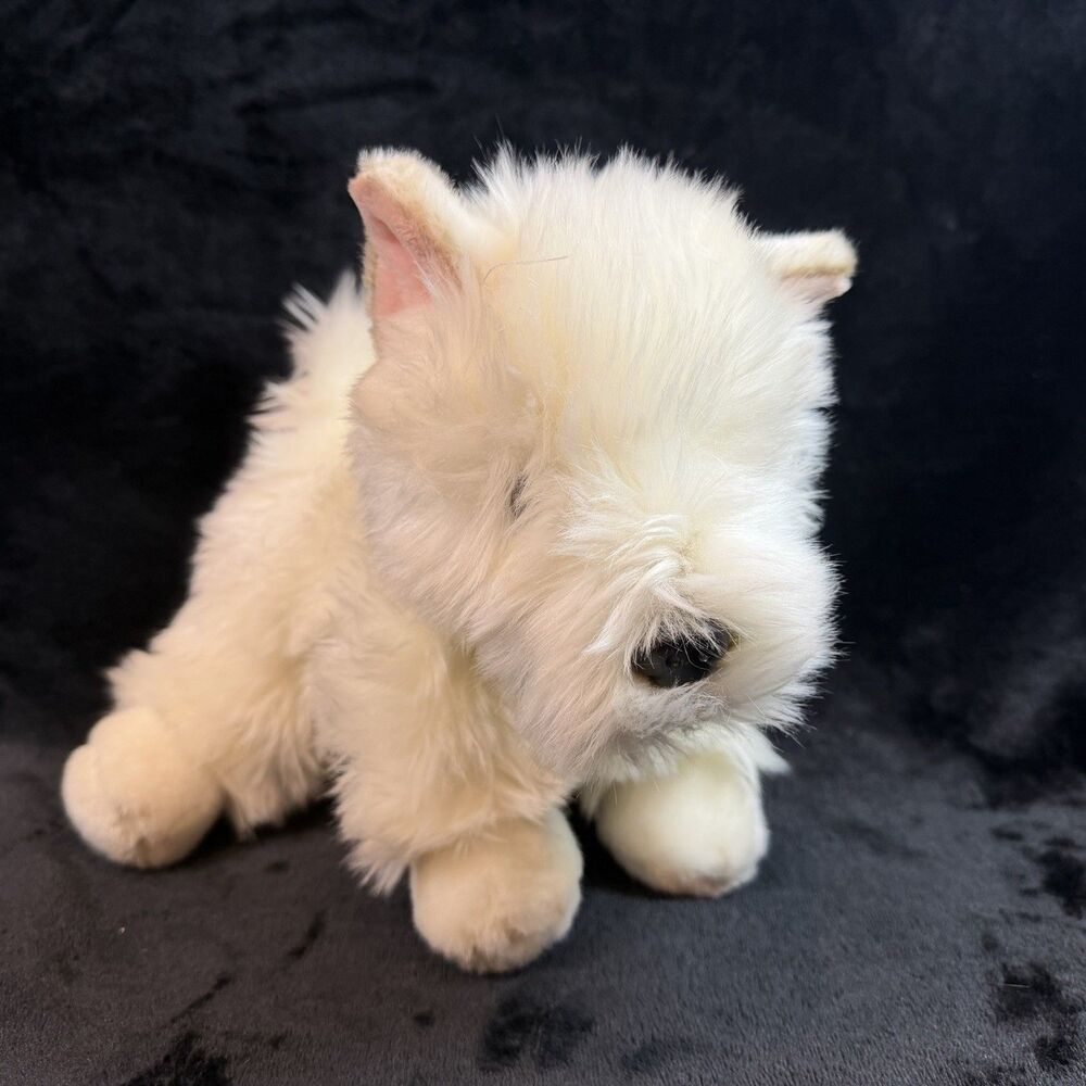 Get Your Hands On A Ganz Dog Puppy West Highland White Terrier Fluffy USA Plush